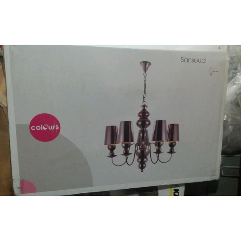 5 arm light fitting brand new