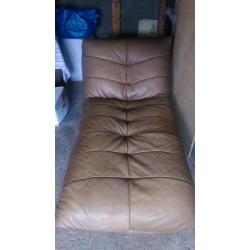 Five piece leather corner suite