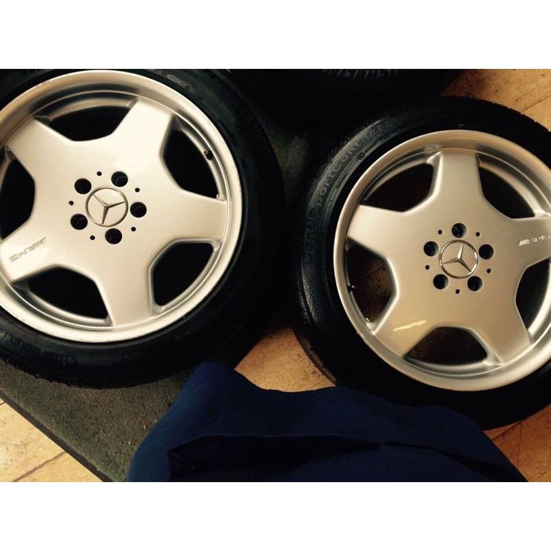 Genuine Mercedes Benz AMG DISH alloys 18" with 4 tyres