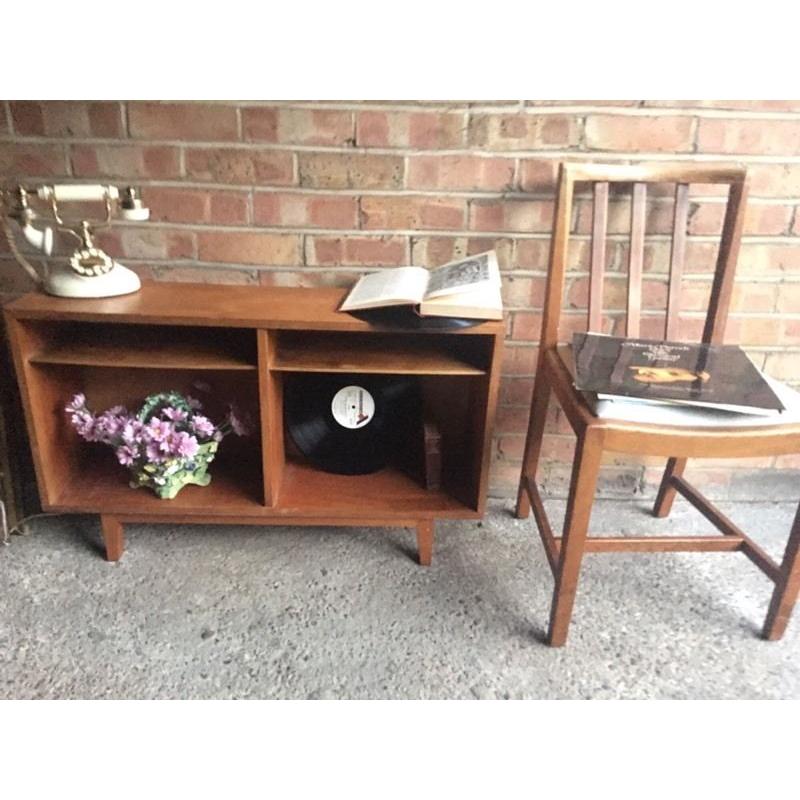 MID CENTURY SIDE BOARD TABLE BOOK SHELVES FREE DELIVERY