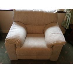 Quality 2 pice suite - large sofa and armchair