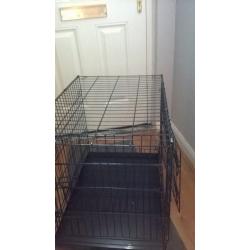 dog cage 2 door