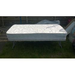 Small single foldable bed with matress like new