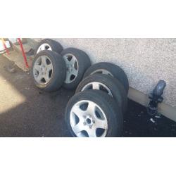 8x Audi Volkswagen BMW Alloys with Tyres for Sale