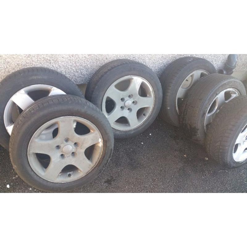 8x Audi Volkswagen BMW Alloys with Tyres for Sale