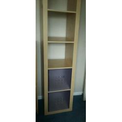 Beech five box shelving unit