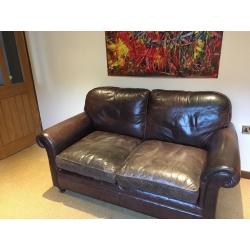 Laura Ashley leather sofa