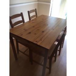 Dining table with 4 chairs