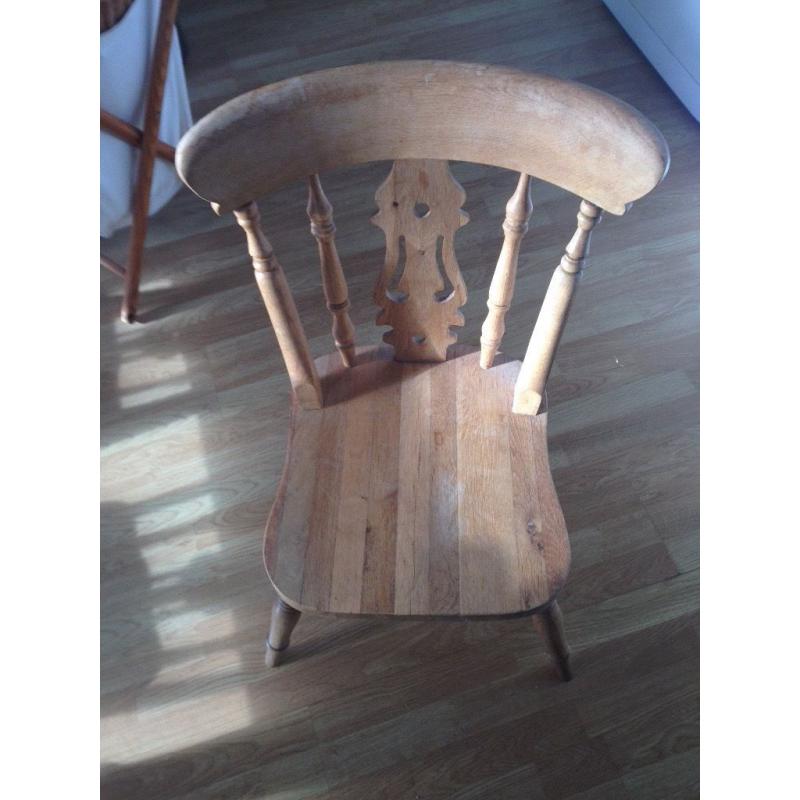 Solid Pine Table with 4 Solid Pine Chairs