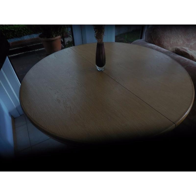 solid light wood table