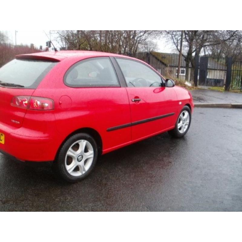 2004 Red Seat Ibiza SX 1.2 Hatchback**NEW MOT**