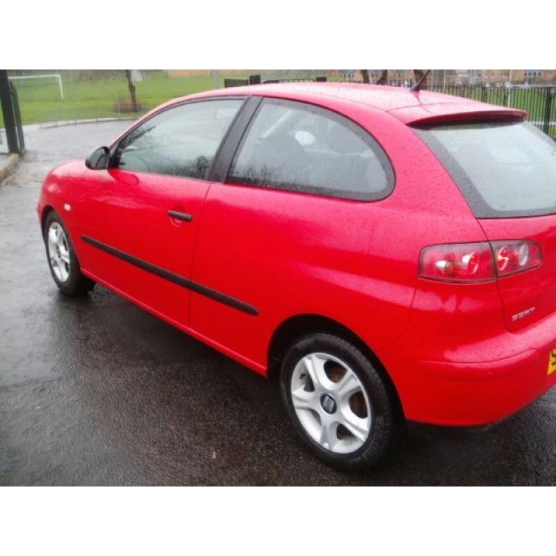 2004 Red Seat Ibiza SX 1.2 Hatchback**NEW MOT**