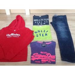 Hollister, Superdry, Adidias, DC Hightops, All Star Converse Bundle