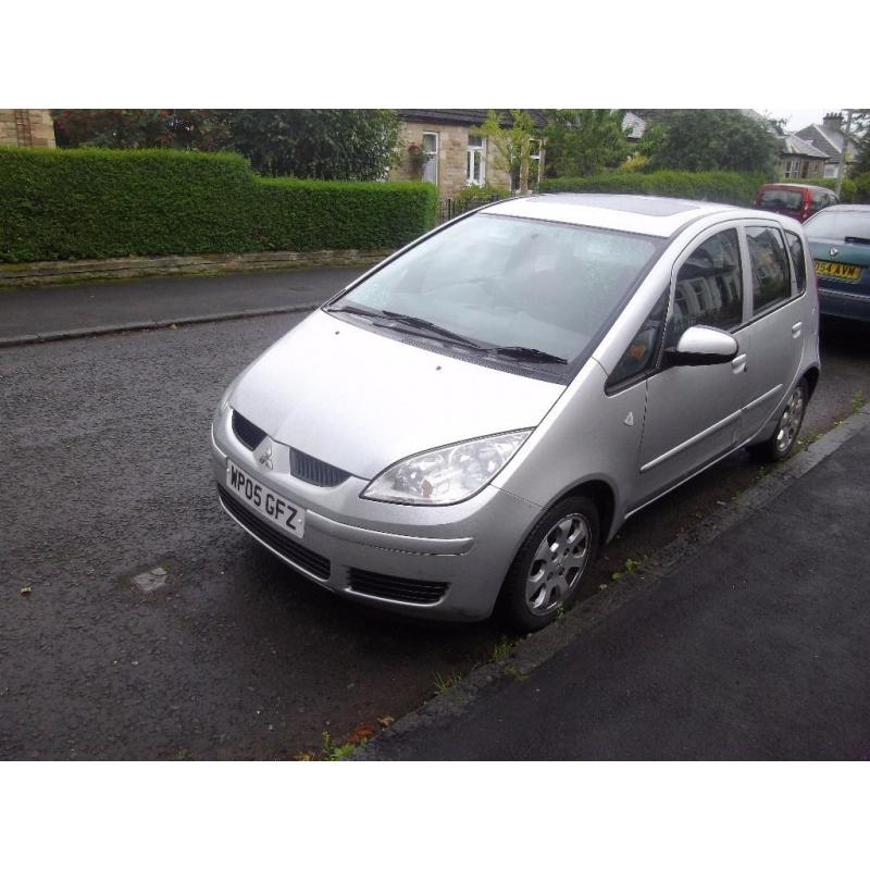 mitsubishi colt 1.3 equippe 05 reg low mileage 1 years mot