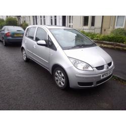 mitsubishi colt 1.3 equippe 05 reg low mileage 1 years mot