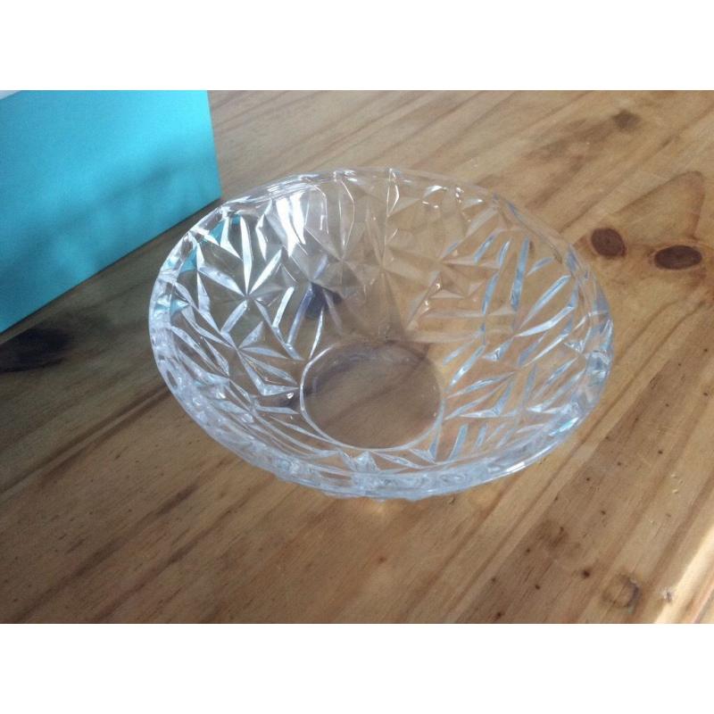 Small cut glass bowl from Tiffany.