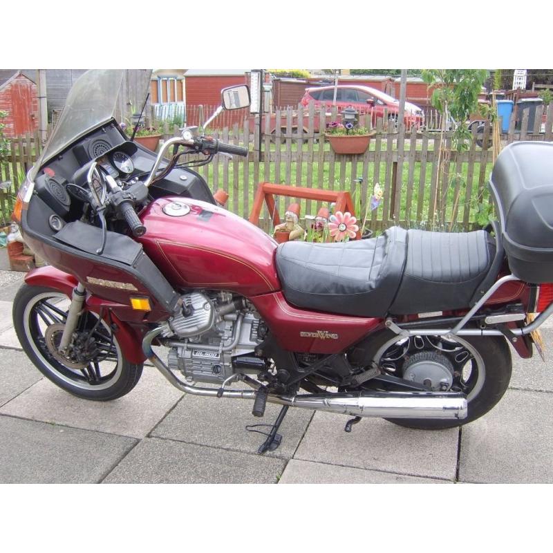 1982 honda gl500 silverwing,mot till august 2017,for sale or swap