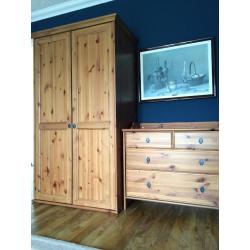 IKEA Leksvik wardrobe + chest of drawers