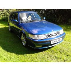 2002 SAAB 93 SE 2.2 TID 5DR BEIGE LEATHER 12 MTHS MOT