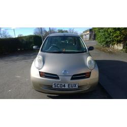 NISSAN MICRA s 1.2 PETROL,2004 ,5DR HATCHBACK,