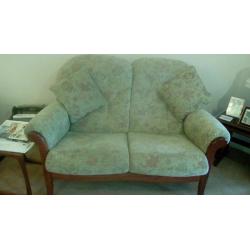 Three seater sofa x 2 plus armchair