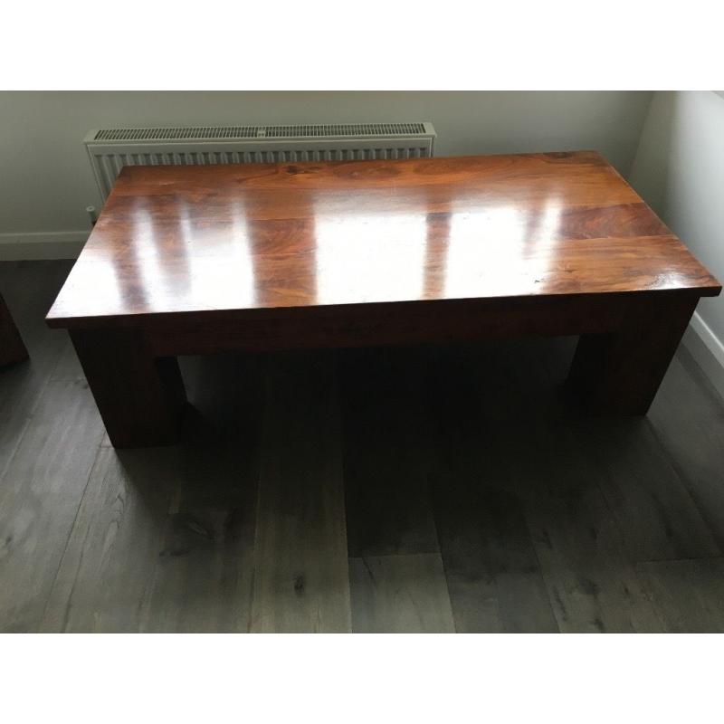 Dark Wood Coffee Table