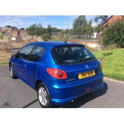 Peugeot 206 Verve 1.4 Petrol. 84757 miles. Next mot April 2017.