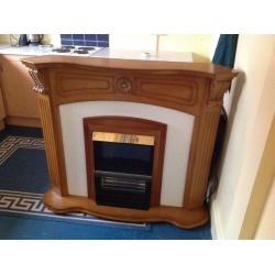 Fire surround with electric fire