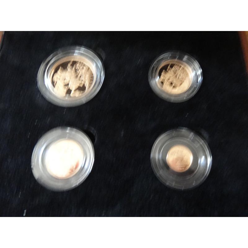 2013 British Gold 4 Coin Proof Set.