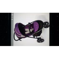 Joly stroller literax 3 wheels plum