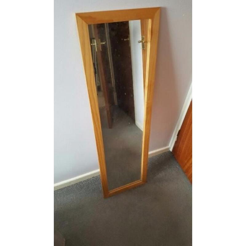 large wooden frame mirror for sale