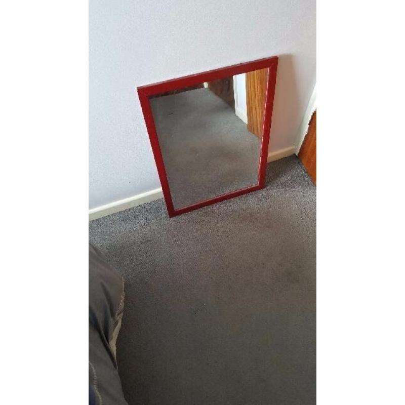 small wooden frame mirror for sale