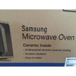 Brand new Samsung microwave. Still in box. Now half price.