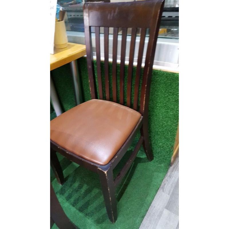 solid wooden dining chair