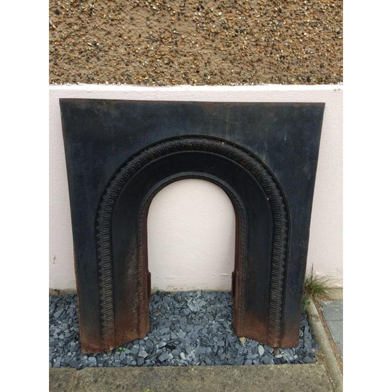 Cast iron decorative black fire surround