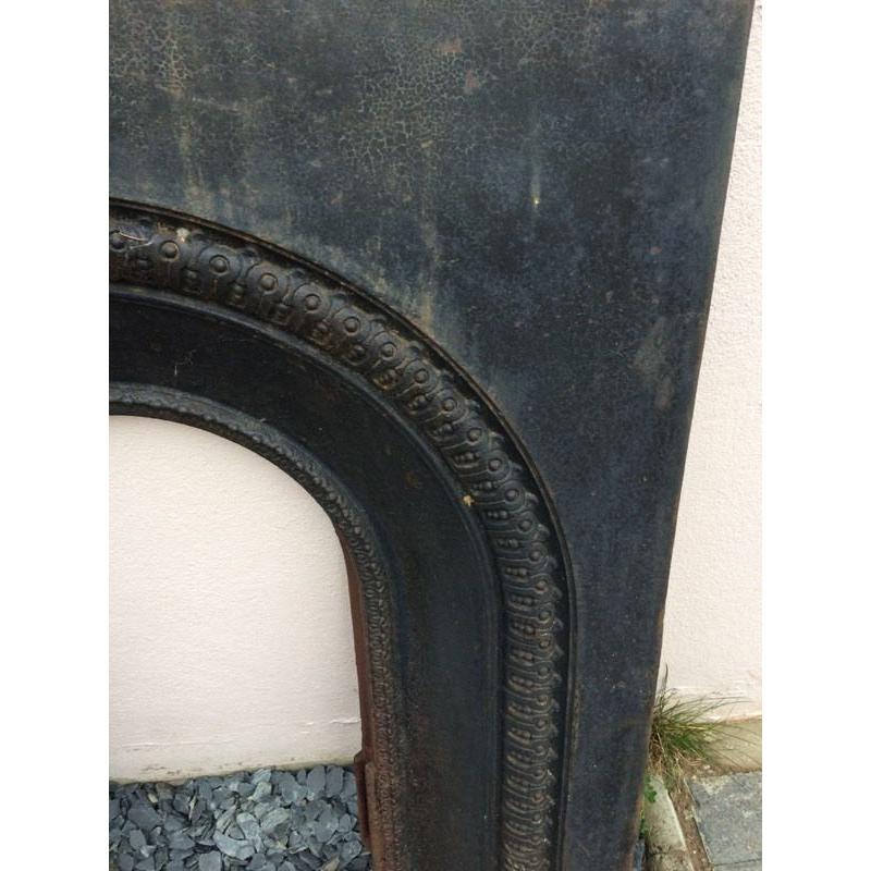 Cast iron decorative black fire surround