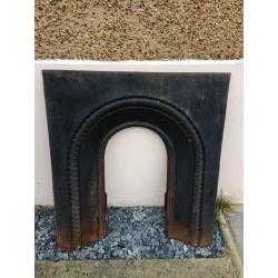 Cast iron decorative black fire surround