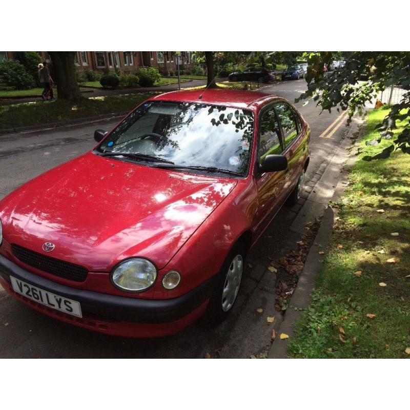 V-REG TOYOTA COROLLA 1.3L 5DR 7 MONTHS MOT 92,000 MILES