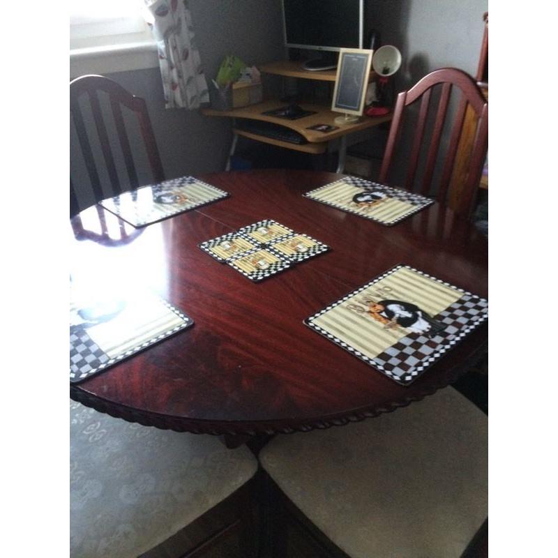 Table and chairs