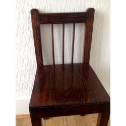 Antique hand crafted childs chair. Suit age 3-5 approx. collection only from Stoneywood.