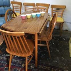 Mid Century dining table and Chairs