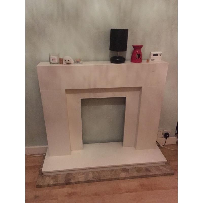 Off white fireplace FREE