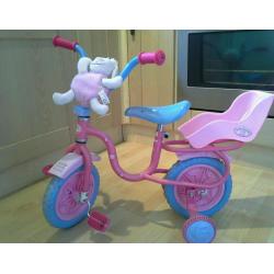 10" baby Annabell bike age 3+