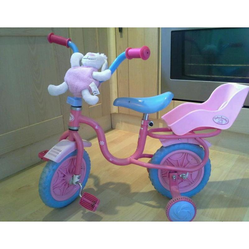 10" baby Annabell bike age 3+