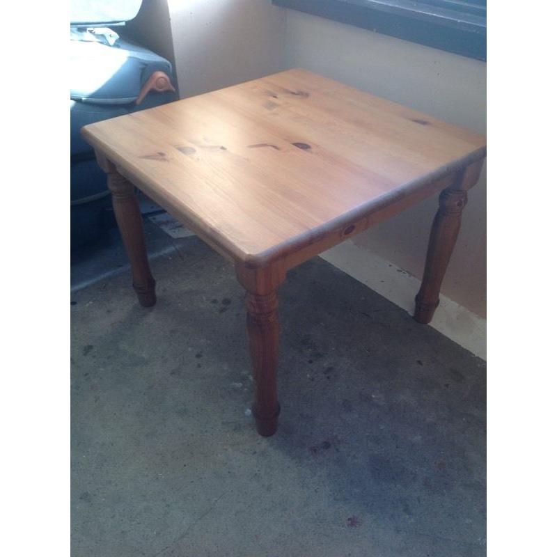 Solid pine table