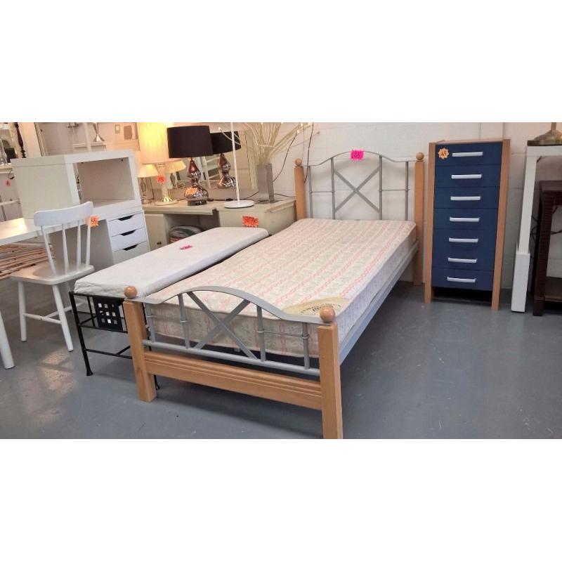 nice design solid single bed for 45 pounds