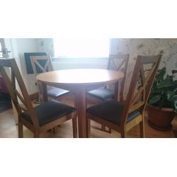 Table and 4 chairs