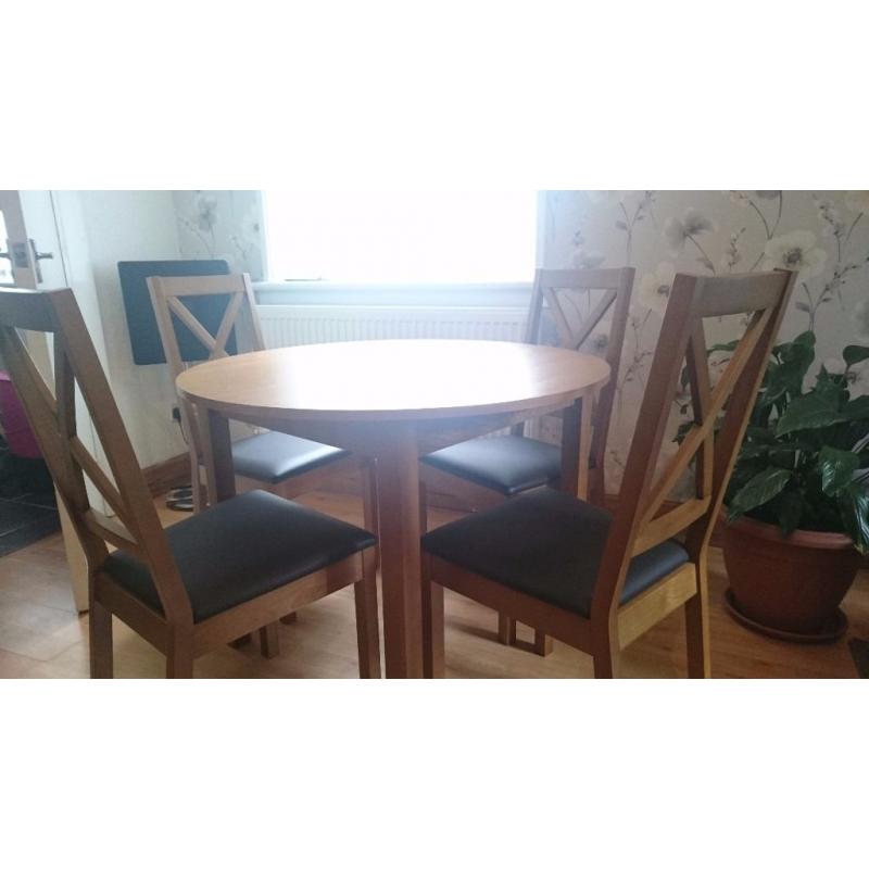 Table and 4 chairs