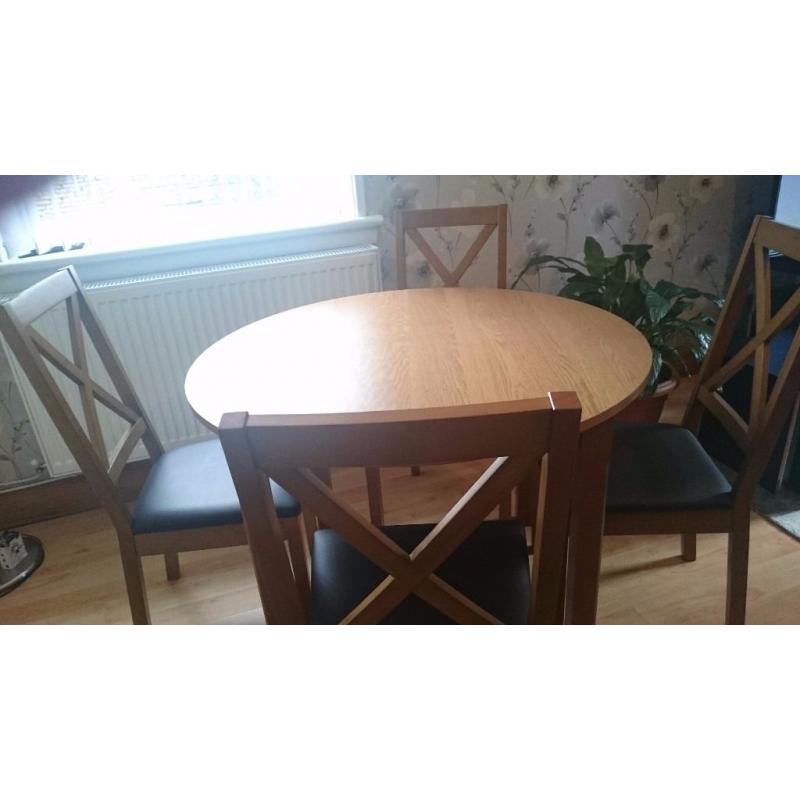 Table and 4 chairs