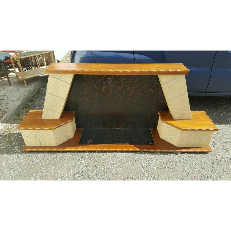 VINTAGE 80s STYLE FIREPLACE - PORTABLE